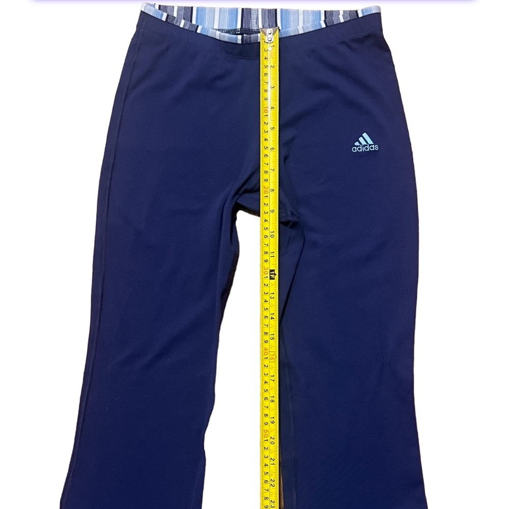 Adidas Y2K flared wide leg legging blue pant size small - Picture 7 of 9